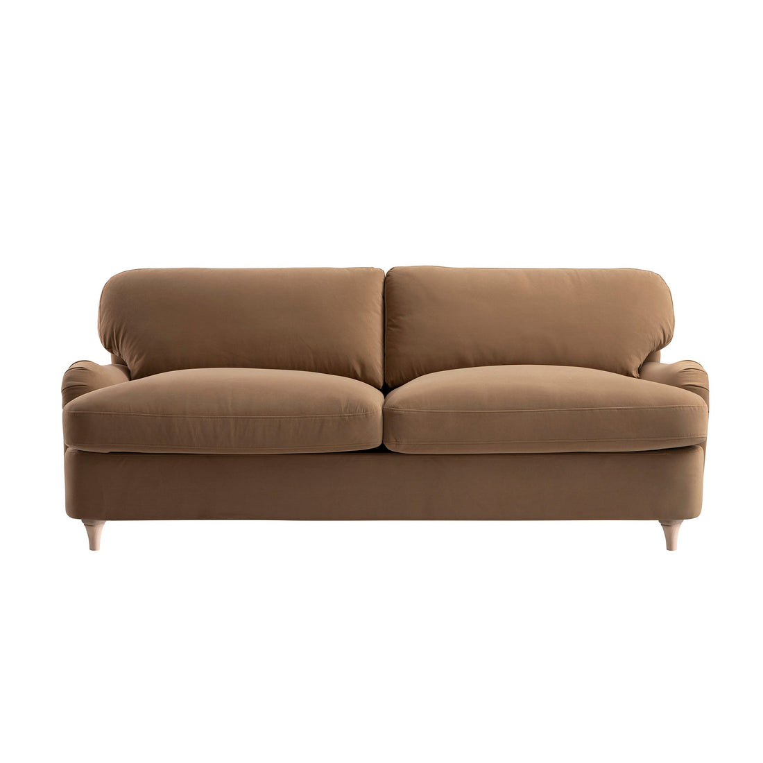 Daphnis Camel Velvet Sofa Bed Large 3-Seater