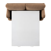 Daphnis Camel Velvet Sofa Bed Large 3-Seater