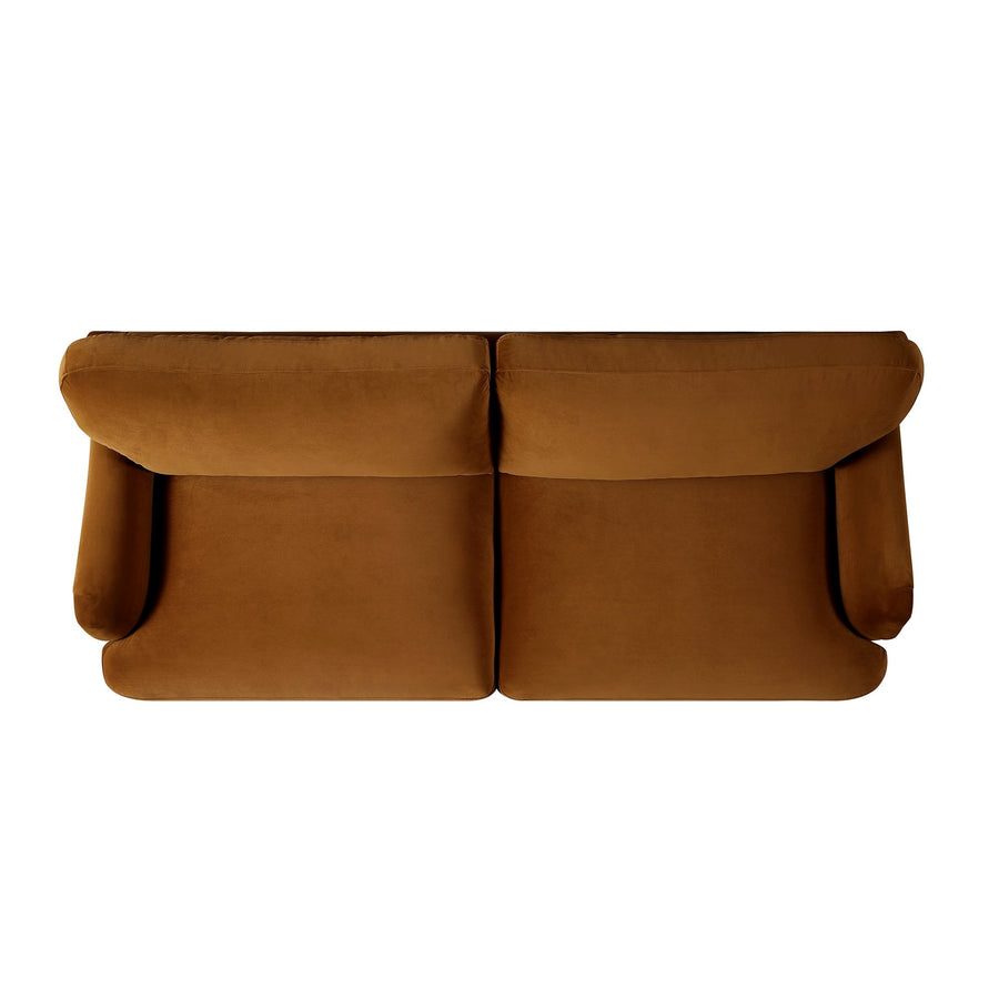 Daphnis Cinnamon Velvet Sofa 3-Seater
