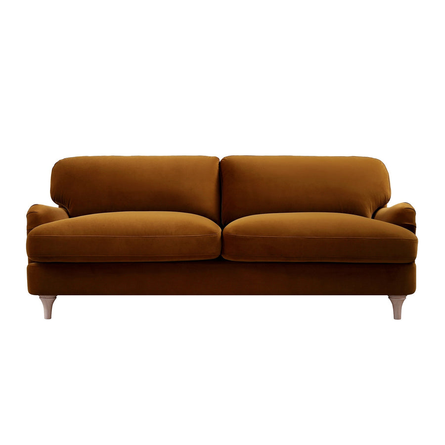 Daphnis Cinnamon Velvet Sofa 3-Seater