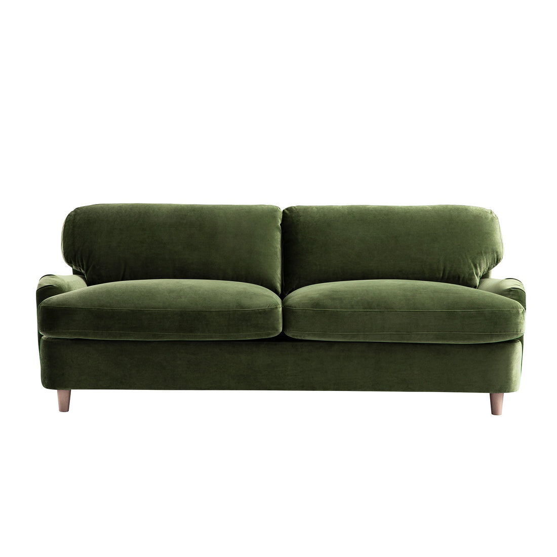 Daphnis Fern Green Velvet Sofa Bed Large 3-Seater