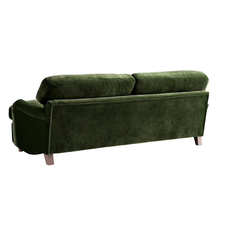 Daphnis Fern Green Velvet Sofa Bed Large 3-Seater