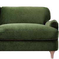 Daphnis Fern Green Velvet Sofa 3-Seater