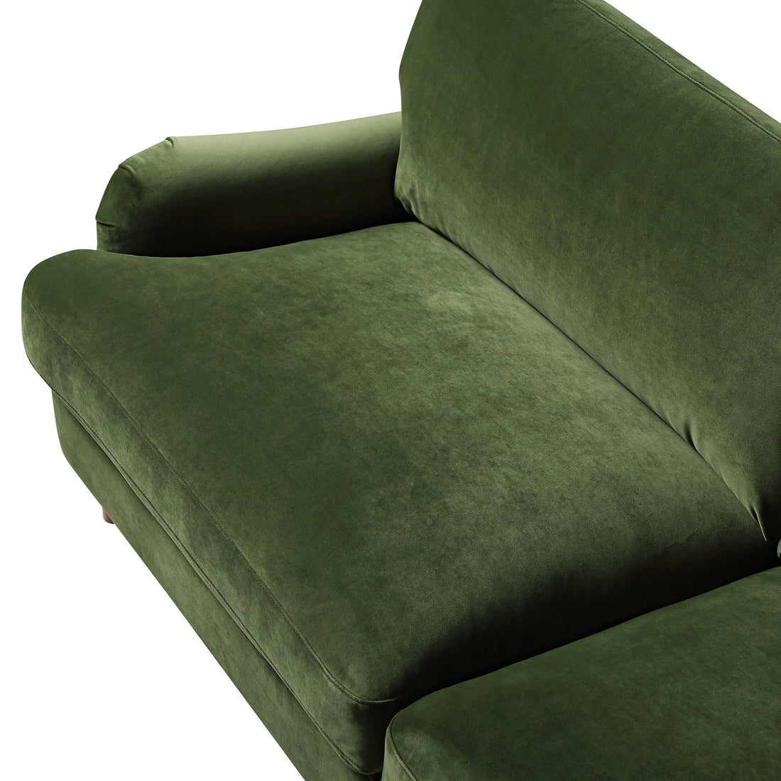 Daphnis Fern Green Velvet Sofa 3-Seater