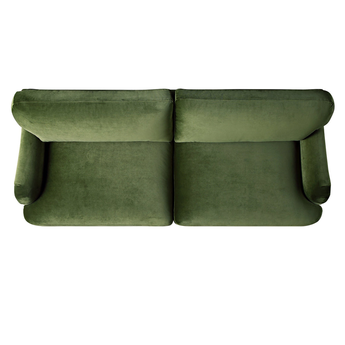 Daphnis Fern Green Velvet Sofa 3-Seater