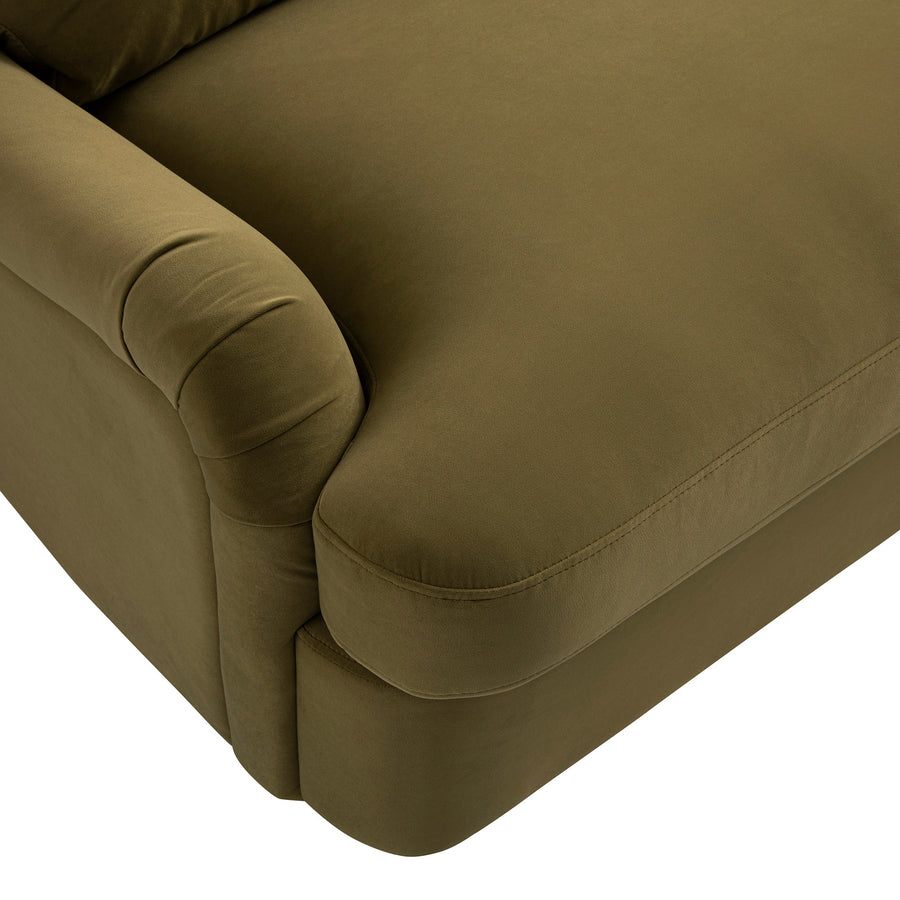 Daphnis Fudge Velvet Sofa Bed Large 3-Seater