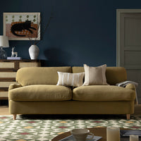 Daphnis Fudge Velvet Sofa Bed Large 3-Seater