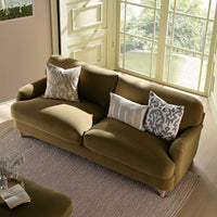 Daphnis Fudge Velvet Sofa 3-Seater