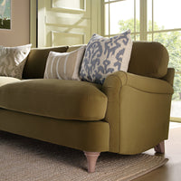 Daphnis Fudge Velvet Sofa 3-Seater
