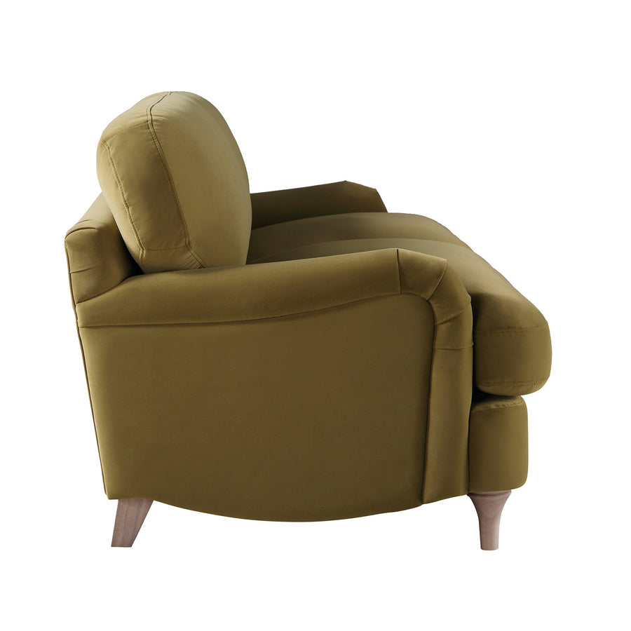 Daphnis Fudge Velvet Sofa 3-Seater