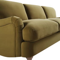 Daphnis Fudge Velvet Sofa, Grande Chaise Sofa Right Hand Facing
