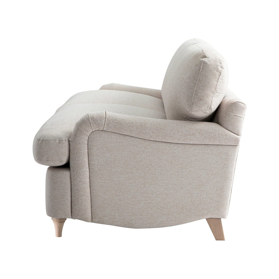 Daphnis Oatmeal Fabric Sofa Bed Large 3-Seater