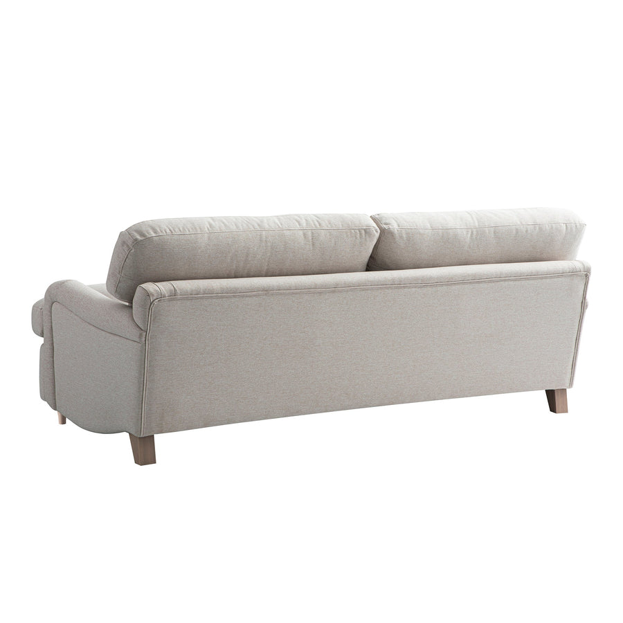 Daphnis Oatmeal Fabric Sofa Bed Large 3-Seater