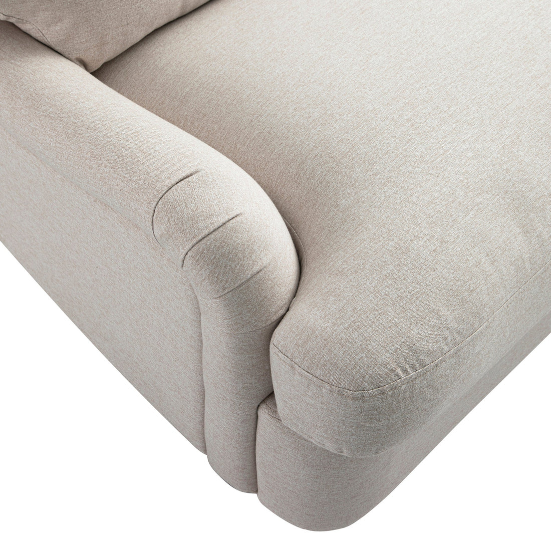 Daphnis Oatmeal Fabric Sofa Bed Large 3-Seater