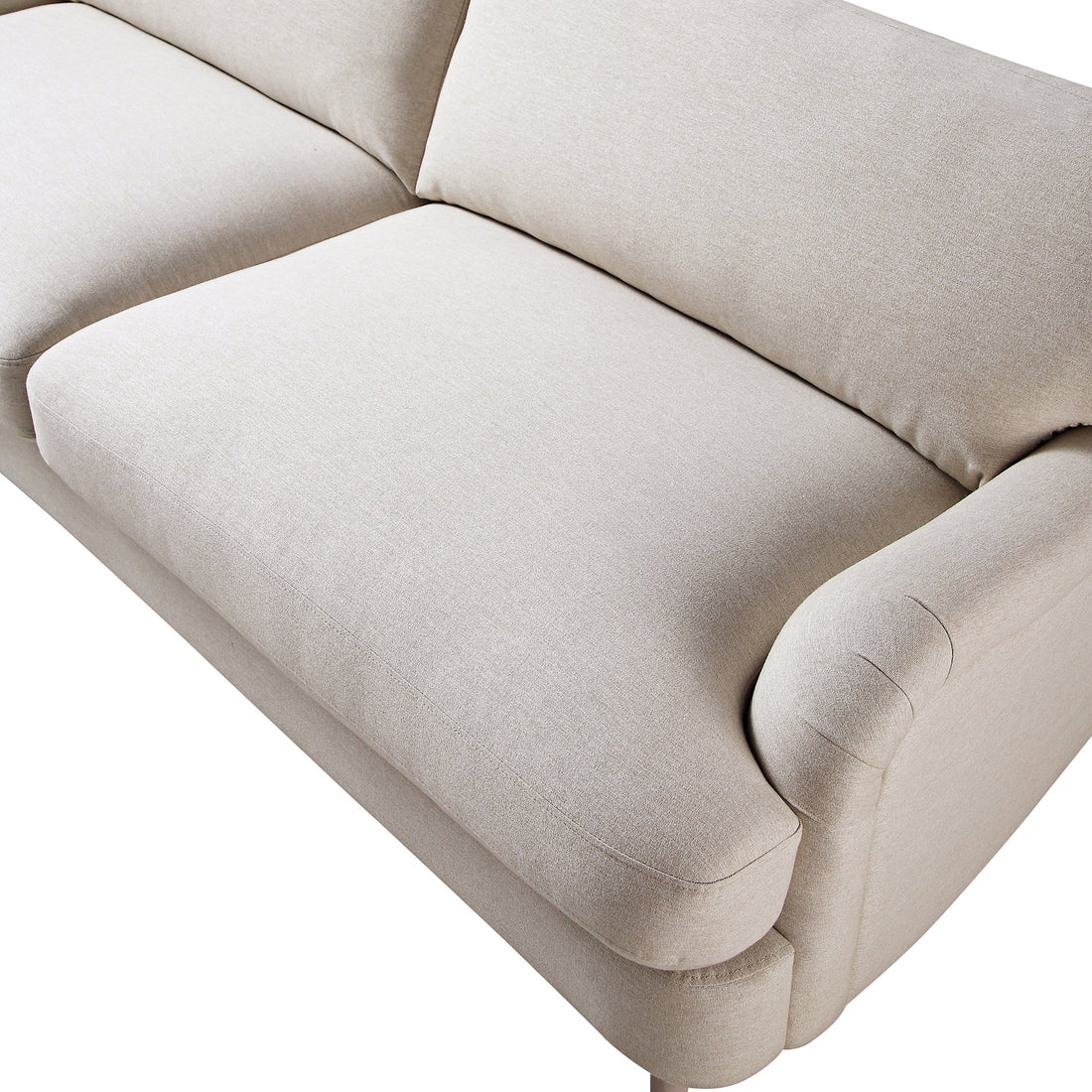 Daphnis Oatmeal Fabric Sofa 3-Seater