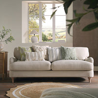 Daphnis Oatmeal Fabric Sofa 3-Seater