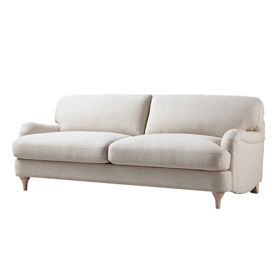 Daphnis Oatmeal Fabric Sofa 3-Seater