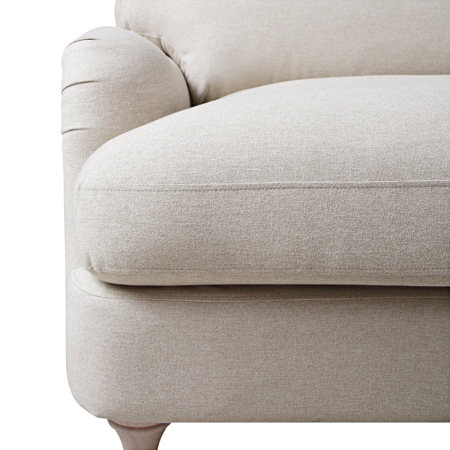 Daphnis Oatmeal Fabric Sofa 3-Seater