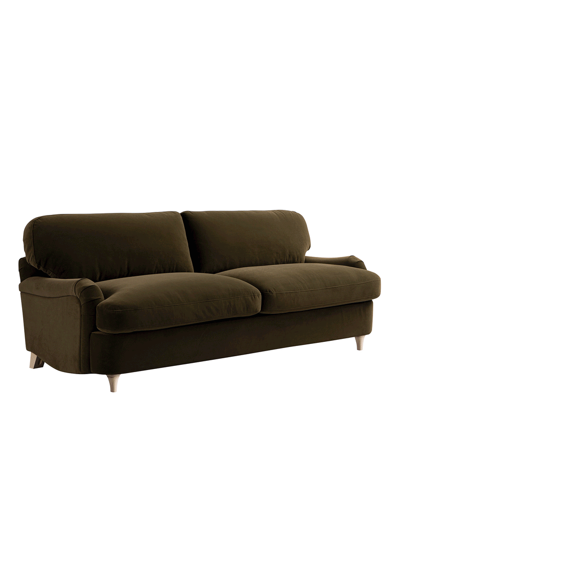 Daphnis Seaweed Velvet Sofa Bed Large 3-Seater