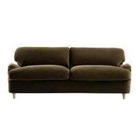 Daphnis Seaweed Velvet Sofa Bed Large 3-Seater