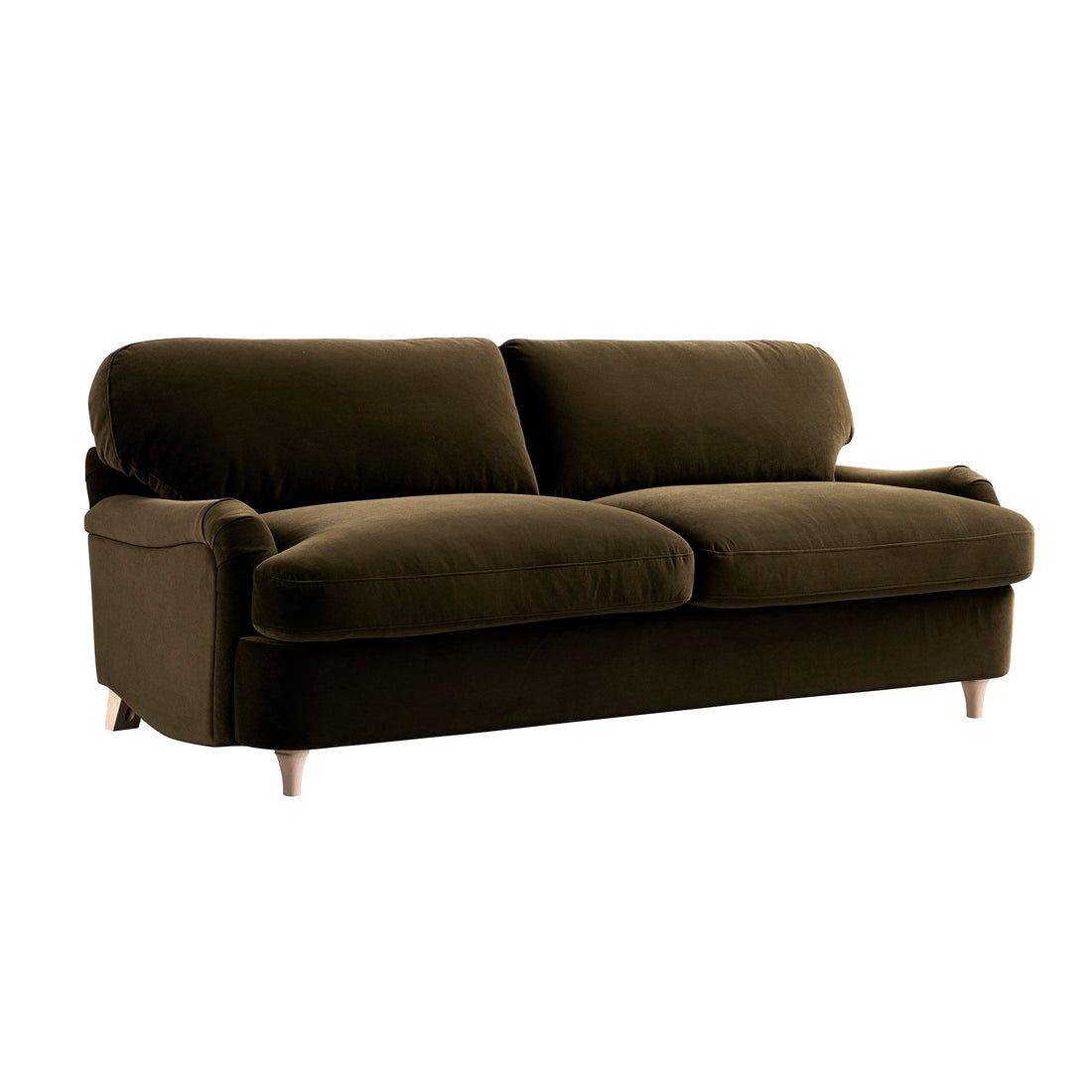 Daphnis Seaweed Velvet Sofa Bed Large 3-Seater