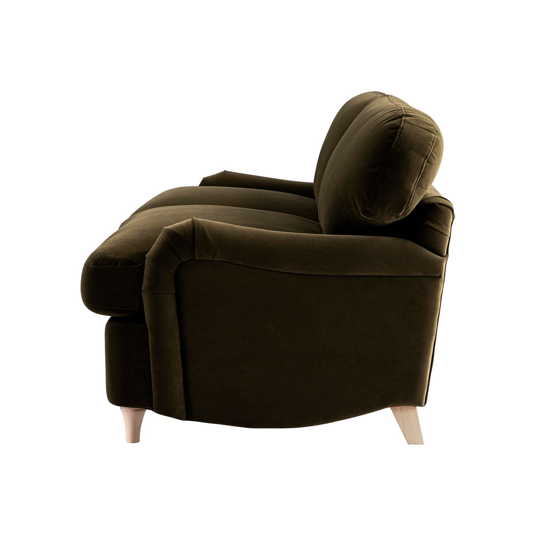 Daphnis Seaweed Velvet Sofa Bed Large 3-Seater