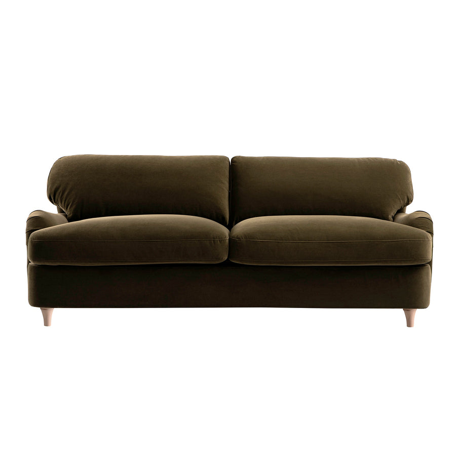 Daphnis Seaweed Velvet Sofa Bed Large 3-Seater