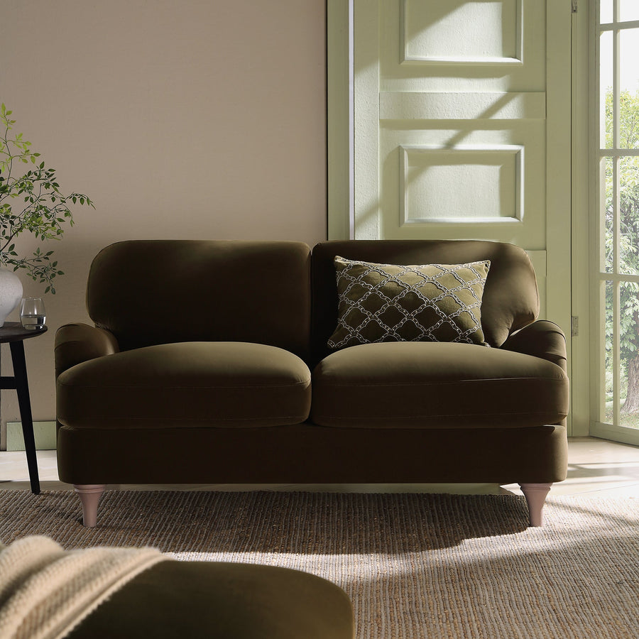 Daphnis Seaweed Velvet Sofa, 2-Seater