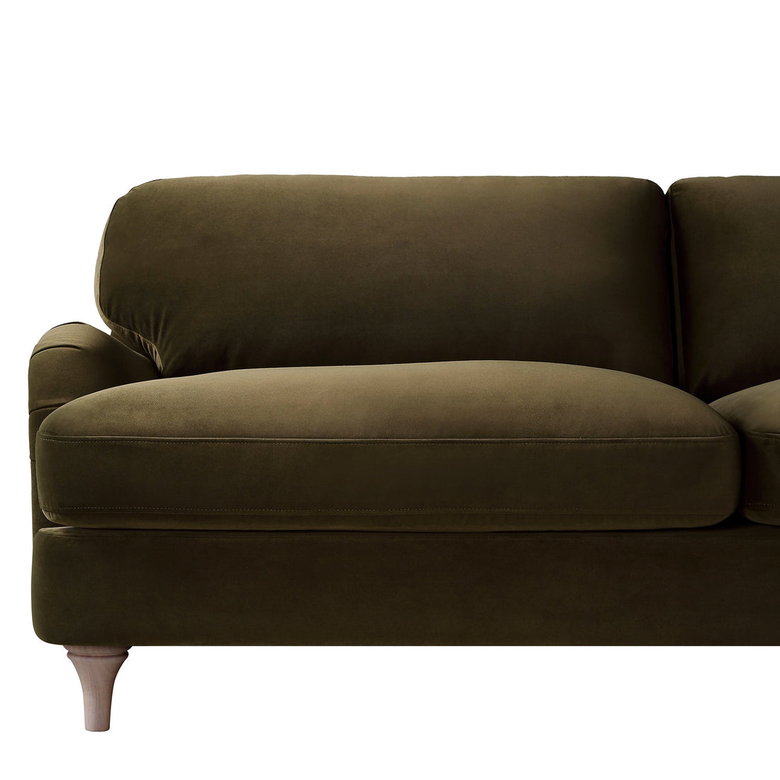Daphnis Seaweed Velvet Sofa 3-Seater