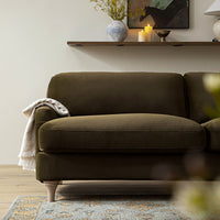 Daphnis Seaweed Velvet Sofa 3-Seater