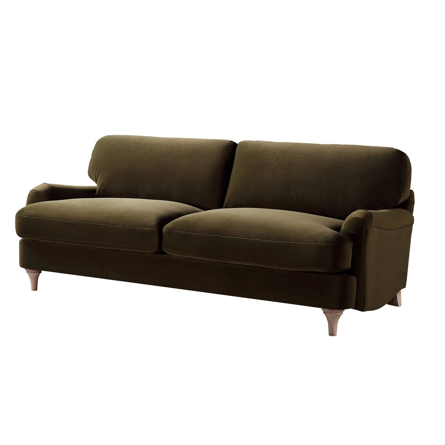 Daphnis Seaweed Velvet Sofa 3-Seater