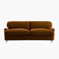 Daphnis Cinnamon Velvet Sofa Bed Large 3-Seater