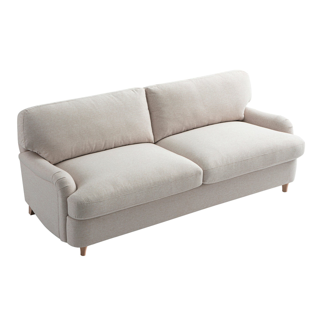 Daphnis Oatmeal Fabric Sofa Bed Large 3-Seater