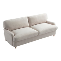 Daphnis Oatmeal Fabric Sofa Bed Large 3-Seater