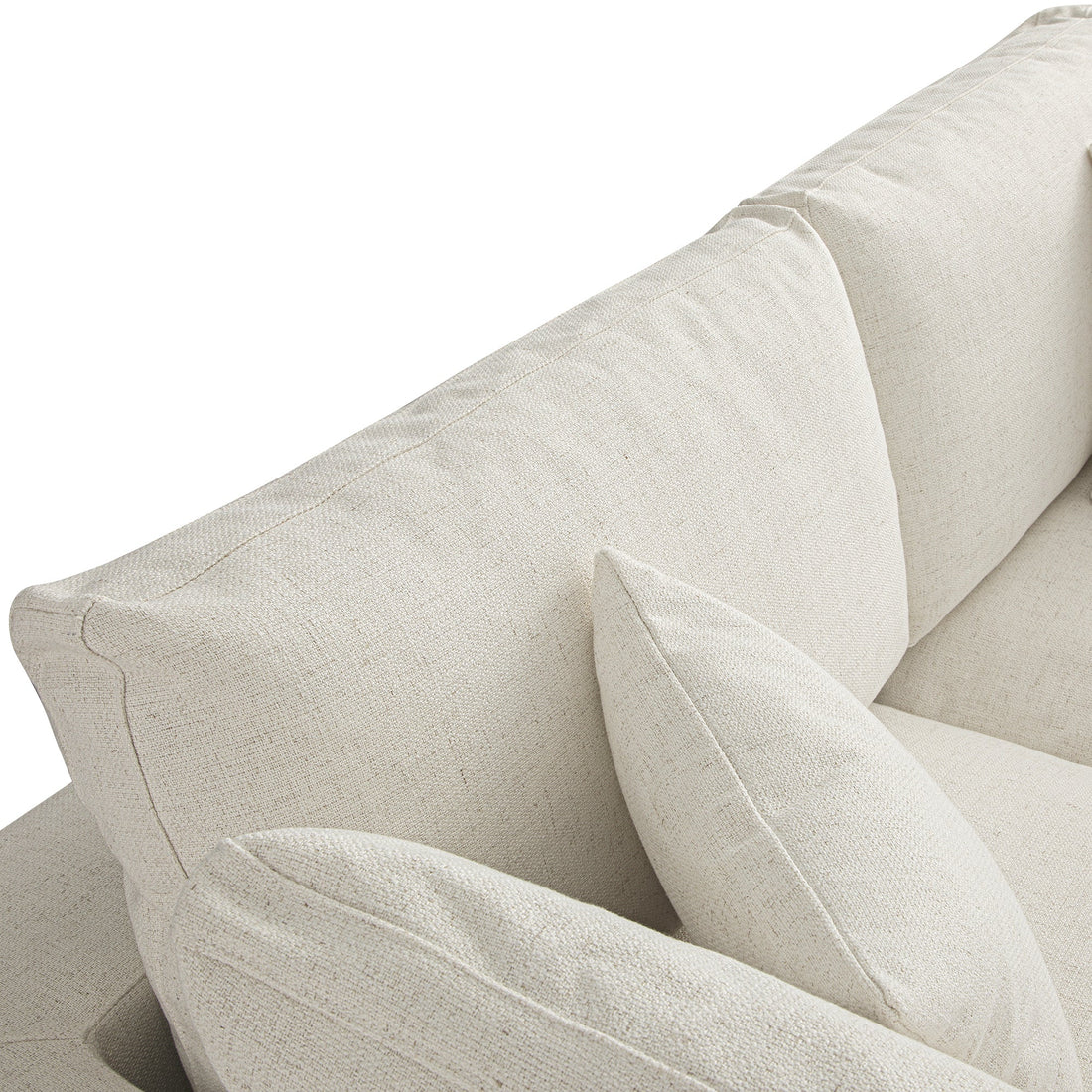 Lutyens Beige Linen Blend Modular Sofa 2-Piece Chaise