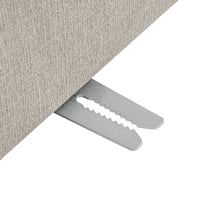 Lutyens Oatmeal Weave Fabric Modular Sofa 2-Piece Chaise