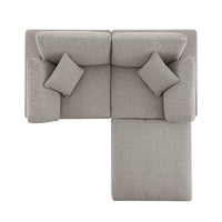 Lutyens Taupe Boucle Modular Sofa 2-Piece Chaise