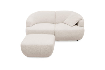 Aura 2 Seater Modular Sofa with Aura Ottoman