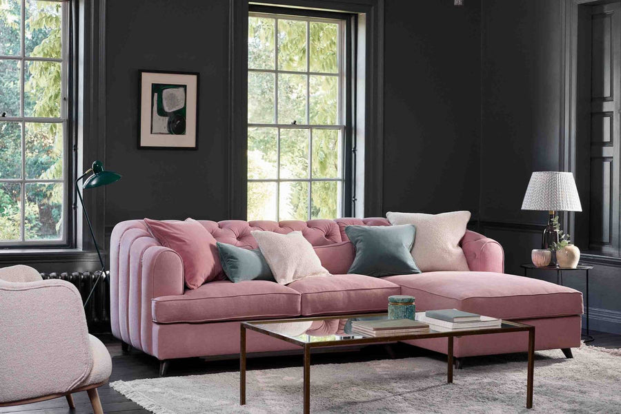 Earl Grey Corner Sofa Bed with Chaise