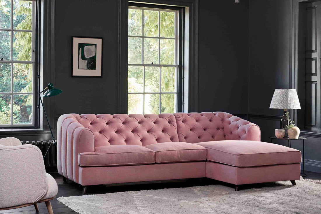 Earl Grey Corner Sofa Bed with Chaise