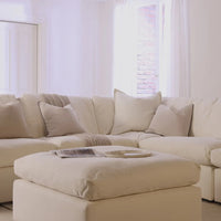 Cairo Feather Left Hand Corner Sofa - Vanilla
