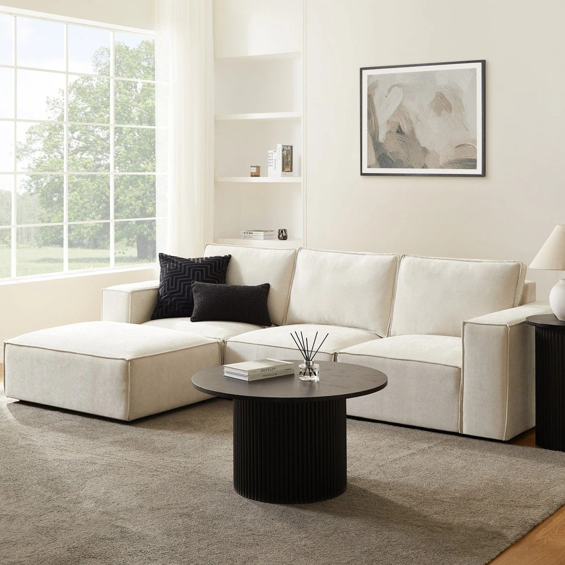 Brooklyn 3 Seater Sofa - Ivory