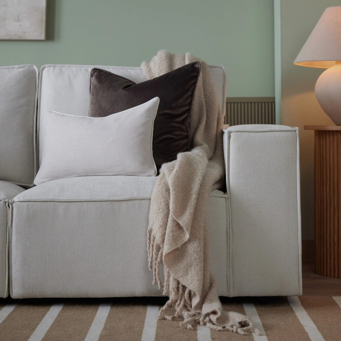 Brooklyn 3 Seater Sofa - Ivory