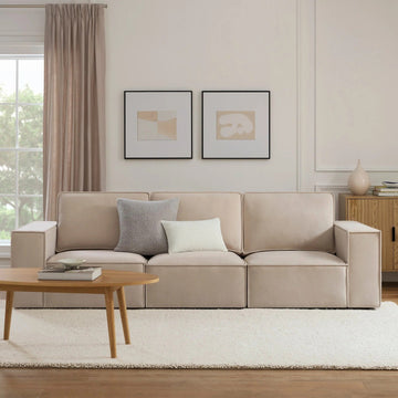Brooklyn 3 Seater Sofa - Stone