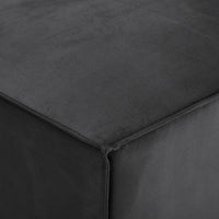 Brooklyn Pouffe - Steel Plush