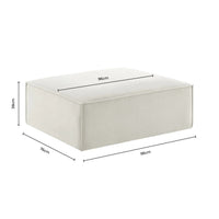 Brooklyn Pouffe - Ivory