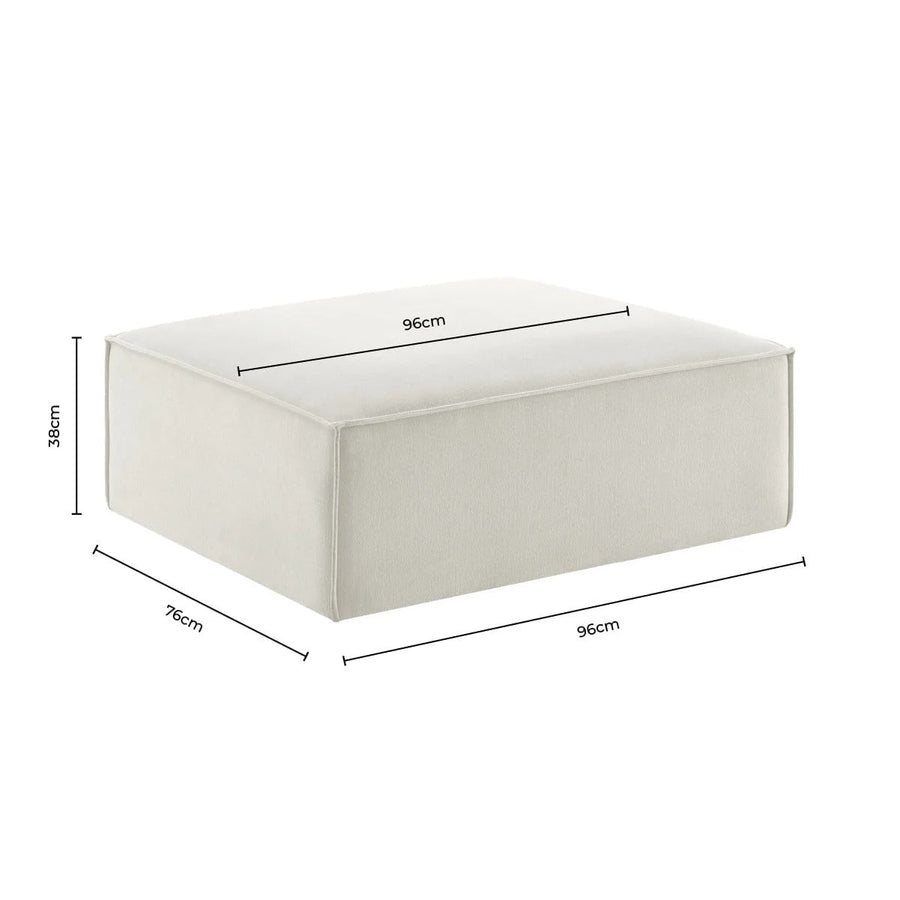 Brooklyn Pouffe - Ivory