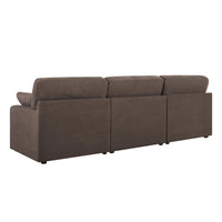 Cairo Feather 3 Seater Sofa - Chocolate