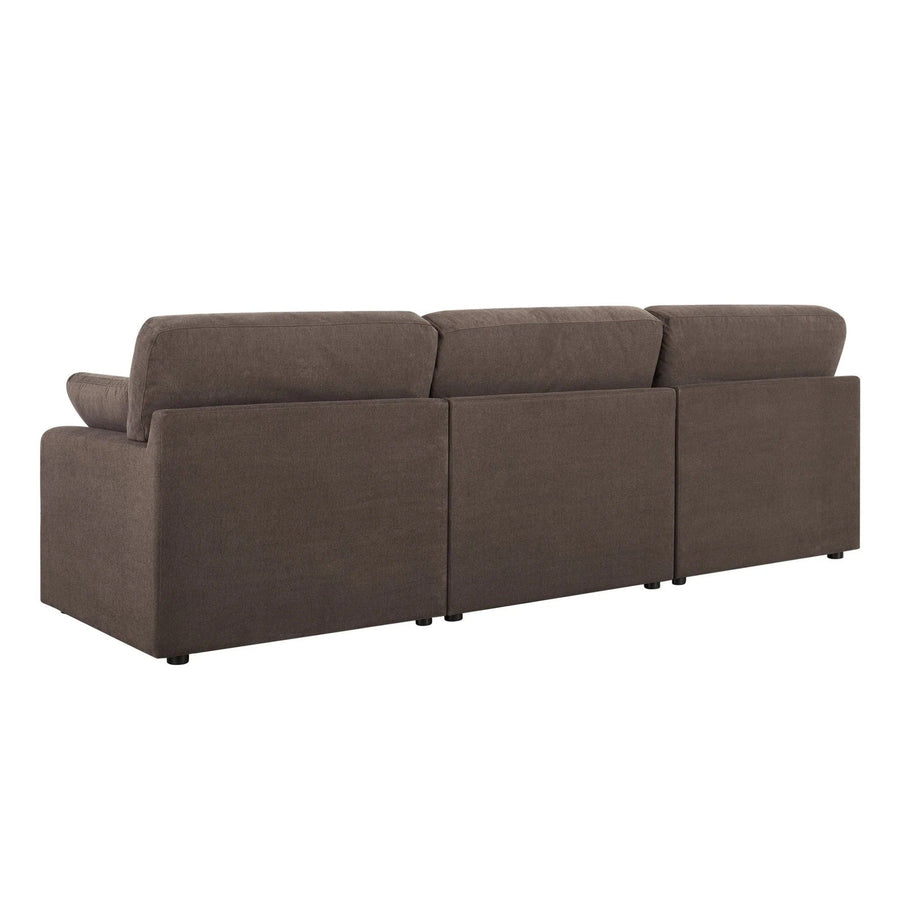 Cairo Feather 3 Seater Sofa - Chocolate