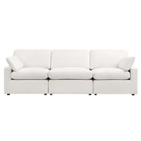 Cairo Feather 3 Seater Sofa - Vanilla